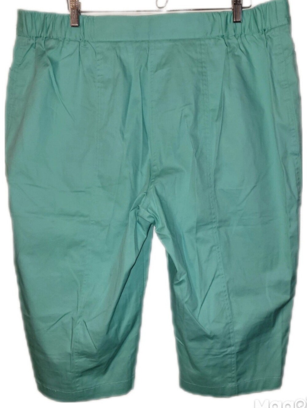 Susan Graver Mint Green Pedal Pushers Size 1X Pants Spring Gardengirl Casual - Picture 2 of 9